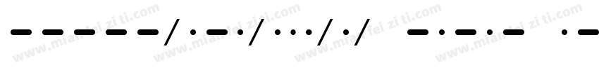 Morse NK Laser Italic字体转换